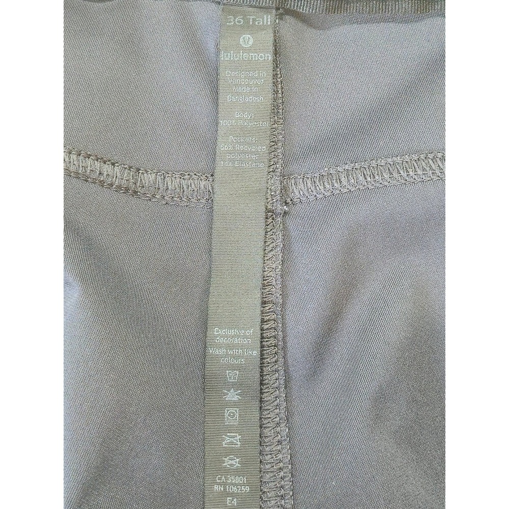 Lululemon ABC Pants Mens 36x33 Gray Slim Warpstreme 5 Pocket Trousers Flaw - Picture 15 of 16